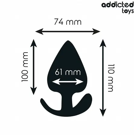 Addicted Toys XXL Silikonski Analni Čep 11 cm - Ergonomski Medicinski Model