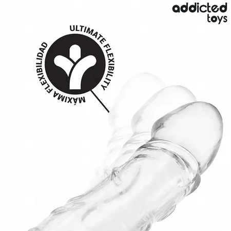 Addicted Toys Transparent Extension Sleeve 22cm - Anatomical Enhancer
