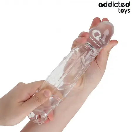Addicted Toys Transparent Extension Sleeve 22cm - Anatomical Enhancer