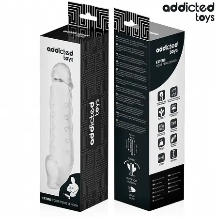 Addicted Toys providni produžetak M 27 cm, fleksibilni stimulator za povećanje
