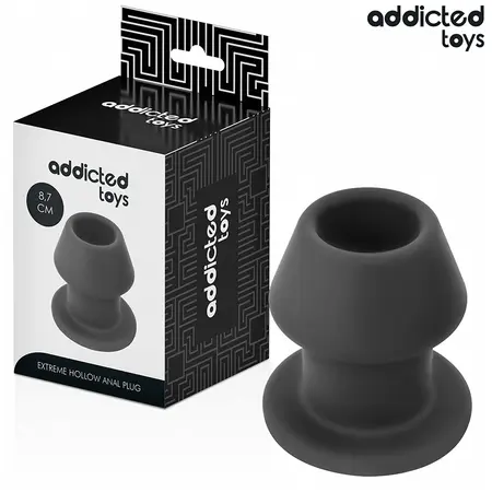 Addicted Toys Extreme Hollow Plug silikonski čep M 8.7cm anatomski dizajn