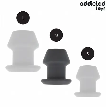 Addicted Toys Extreme Hollow Plug silikonski čep M 8.7cm anatomski dizajn