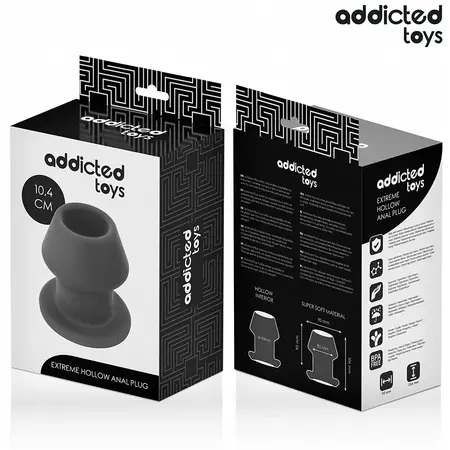 Addicted Toys Extreme Hollow Plug Silicone L 10.4cm, anatomski veliki model