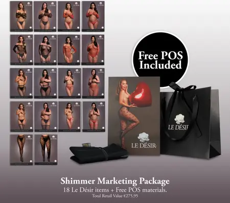 Le Desir Shimmer Display & Promotion Set 18 Pieces Assorted Sizes