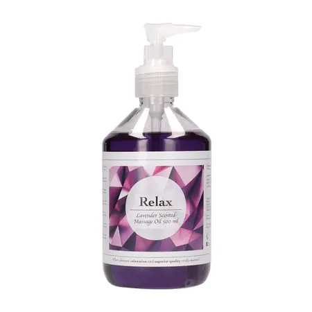 RelaX Massage Oil Lavender Aroma 500ml Paraben-Free Skin Nourishing