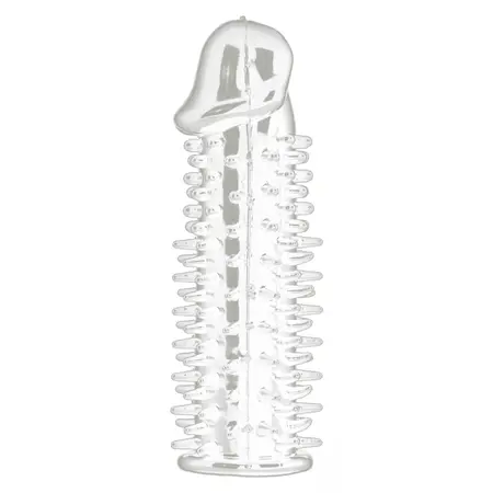 You2Toys Spiky Extension Sleeve Transparent Flexible 13.5 cm