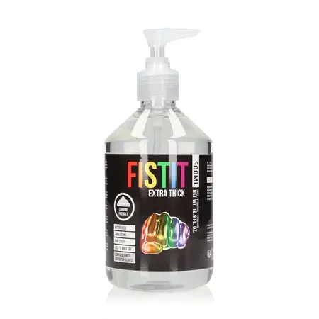 Fist It Rainbow Extra Thick Water-Based Lubricant 500ml Pump Bottle