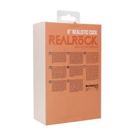 RealRock Intimate Model 20 cm with Firm Suction Base, Beige
