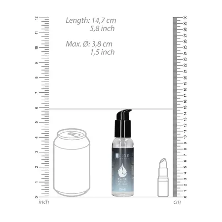 SLIDE Premium Thick Silicone Lubricant 100ml - Extended Effect Formula