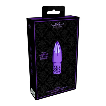 Rocks-Off Glitter Precision Clitoral Vibrator Metallic Rechargeable