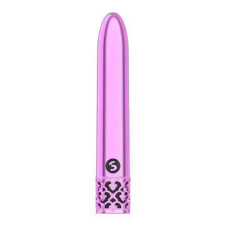 Shiny Premium Rechargeable Intimate Device Silver Slim Long Design