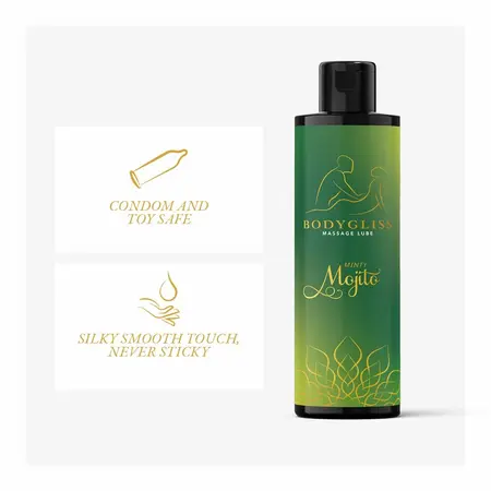 BodyGliss Minty Mojito ulje za masažu i lubrikaciju 150ml, osvežavajući miris
