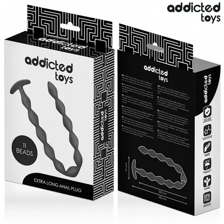 Addicted Toys ekstra dugi silikonski čep fleksibilnog dizajna dužine 550 mm