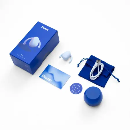 Dame Products Eva II Intimate Hands-Free Device White Silicone USB