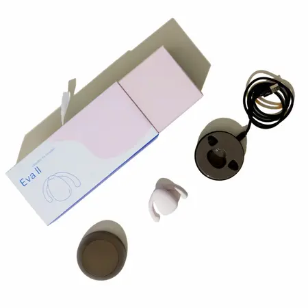 Dame Products Eva II Intimate Hands-Free Device White Silicone USB