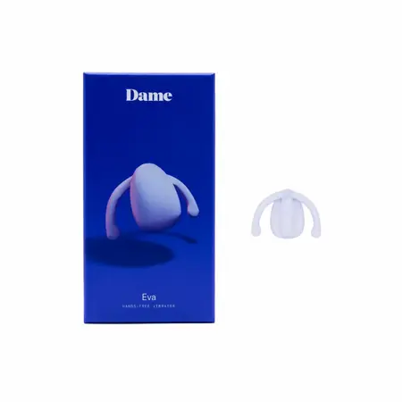 Dame Products Eva II Intimate Hands-Free Device White Silicone USB