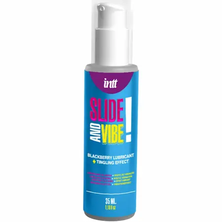 INTT Kissable vibrirajući lubrikant na bazi vode sa ukusom kupine 35ml