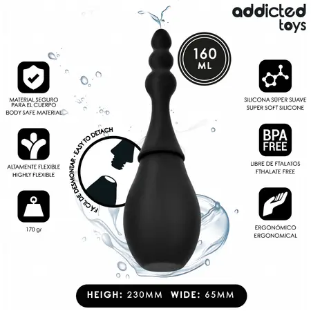 Addicted Toys Model 4 silikonski putni tuš 160ml kompaktni sistem