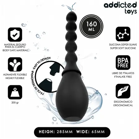 Addicted Toys Travel Cleaner Model 2, prenosivi silikonski uređaj za intimnu higijenu od 160ml