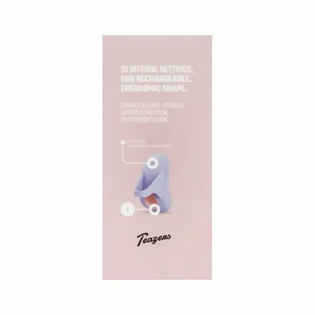 Teazers Finger Vibrator Purple - Precision Tapping, 10 Modes, Compact Design
