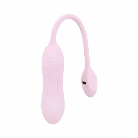 Good Vibes Only Siva roze mini vibrator rebrasti silikon 10 modova