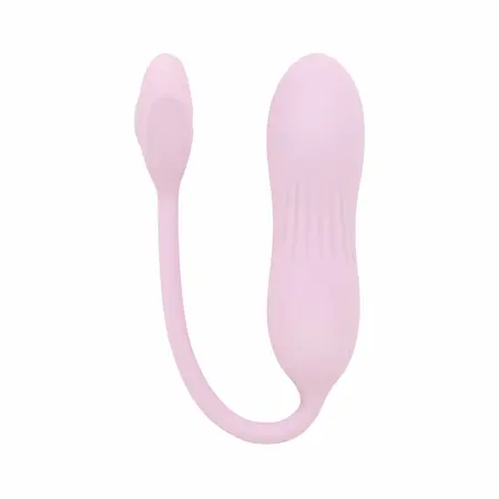 Good Vibes Only Siva roze mini vibrator rebrasti silikon 10 modova