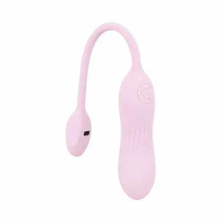 Good Vibes Only Siva roze mini vibrator rebrasti silikon 10 modova