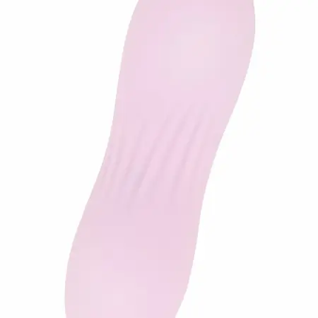 Good Vibes Only Siva roze mini vibrator rebrasti silikon 10 modova