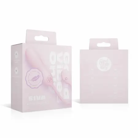 Good Vibes Only Siva roze mini vibrator rebrasti silikon 10 modova
