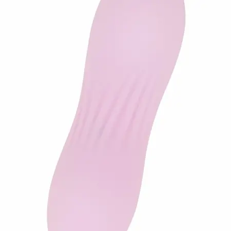 Good Vibes Only Siva roze mini vibrator rebrasti silikon 10 modova
