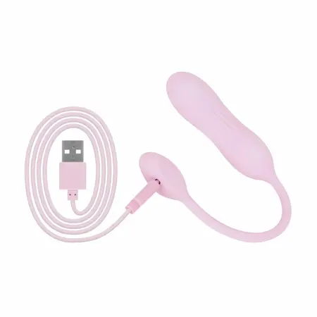 Good Vibes Only Siva roze mini vibrator rebrasti silikon 10 modova