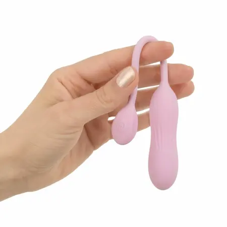 Good Vibes Only Siva roze mini vibrator rebrasti silikon 10 modova