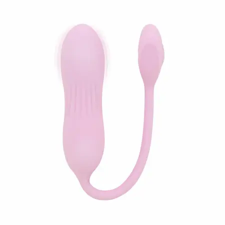 Good Vibes Only Siva roze mini vibrator rebrasti silikon 10 modova