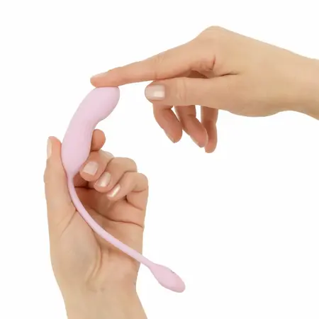 Good Vibes Only Siva roze mini vibrator rebrasti silikon 10 modova