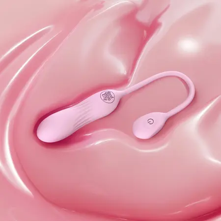 Good Vibes Only Siva roze mini vibrator rebrasti silikon 10 modova