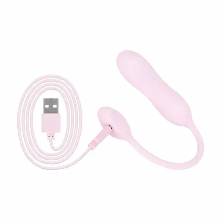 Good Vibes Only Siva roze mini vibrator rebrasti silikon 10 modova