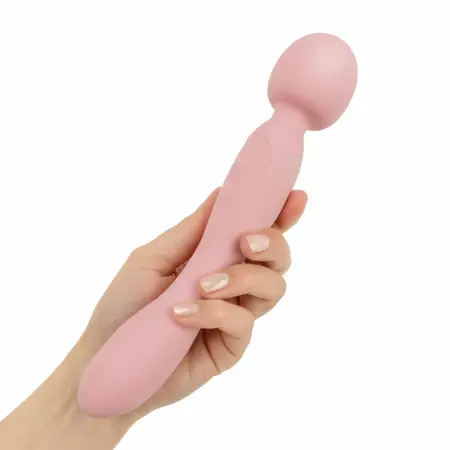 Good Vibes Only Simi dvostrani masažer roze silikon IPX7