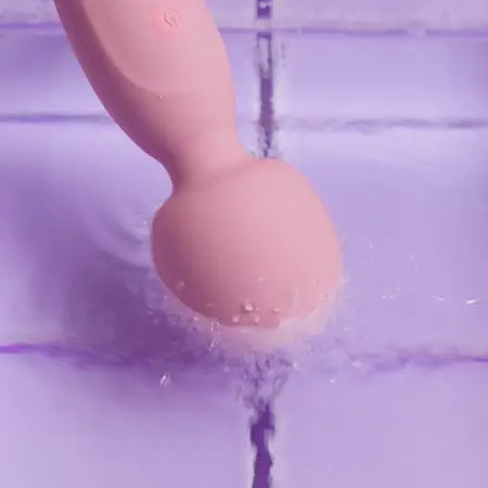 Good Vibes Only Simi dvostrani masažer roze silikon IPX7