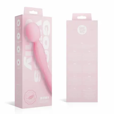 Good Vibes Only Simi dvostrani masažer roze silikon IPX7