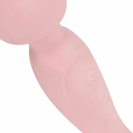 Good Vibes Only Simi dvostrani masažer roze silikon IPX7