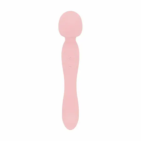 Good Vibes Only Simi dvostrani masažer roze silikon IPX7
