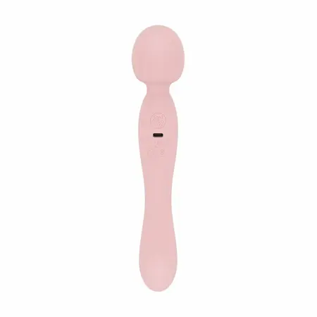 Good Vibes Only Simi dvostrani masažer roze silikon IPX7