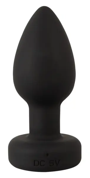 ANOS RC LED svetleći silikonski analni čep, 9 cm, 7 modova, daljinski upravljač, vodootporan
