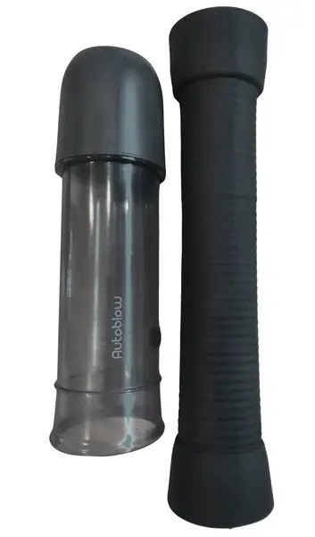 Autoblow Large Stroking Tube with Sleeve & Cap for VacuGlide L 21.5cm