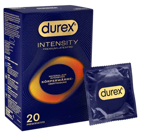 Durex Intensity Nitrile Ultra-Thin Latex-Free Condoms 20 Pack 56mm