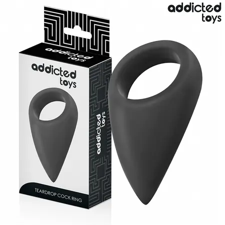 Addicted Toys intimni prsten u obliku suze od fleksibilnog silikona, 50mm