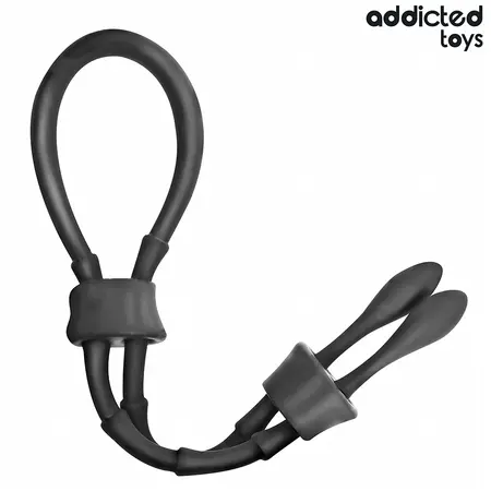 Addicted Toys podesivi silikonski prsten 191mm crni