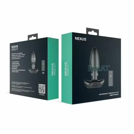 Nexus BEAT silikonski ritmički čep sa daljinskim upravljačem, USB, crni, 11,2 cm