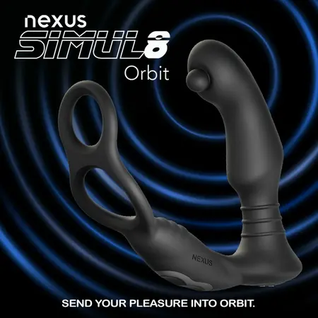 Nexus Simul8 Orbit Edition intimni stimulator od crnog silikona 13,5cm