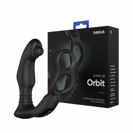 Nexus Simul8 Orbit Edition intimni stimulator od crnog silikona 13,5cm